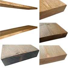 Wooden Floating Shelf Chunky Rustic Reclaimed Solid Wooden Handmade NO BRACKETS