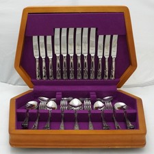 KINGS Design Smith Seymour Sheffield Stainless Steel 44 Piece Canteen of Cutlery