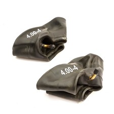 2x 4.00-4 Inner Tube Bent Schrader Valve 4 Inch Wheel Barrow Wheelbarrow 400-4
