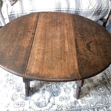 Antique oak drop leaf