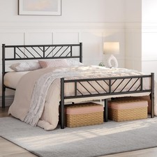 Strong Single Double Bed 3ft/4ft/4ft6 Metal Bed Frame Bedroom Furniture