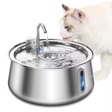 4L Cat Water Fountain for Pet Dog LED Drinking Water Bowl Automatic Dispenser UK
