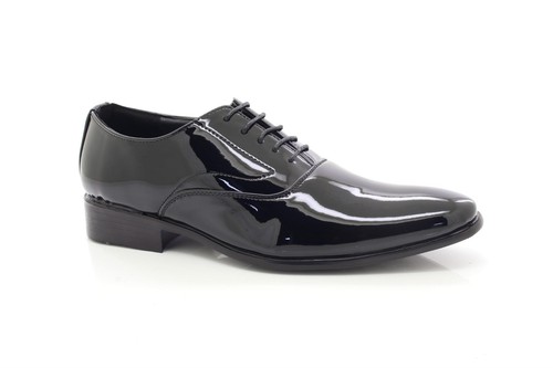 Men black patent - men's,