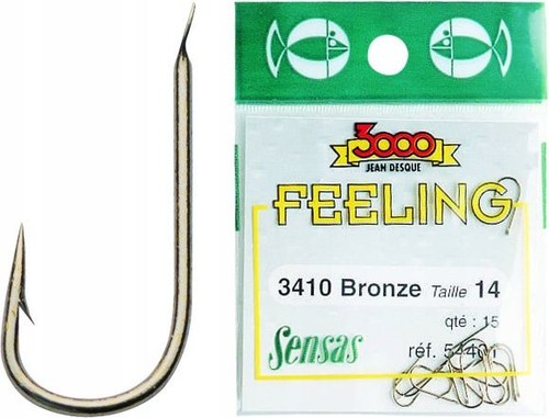 Bronze hooks size - size, 15pcs