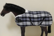 1:6 scale handmade check rug