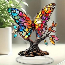 Butterfly Tree OrnamentButterfly Figurine Art Craft with Base Collections