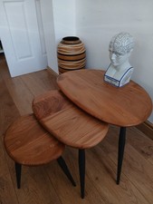 Ercol Pebble Nest Of Tables Mid Century