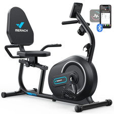 MERACH S08 Recumbent Exercise Bike Workout Machine Full Body Fitness Bluetooth
