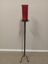 Sanctuary Lamp with Red Globe 