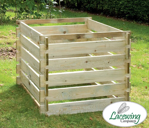 Wooden compost bin - wooden,