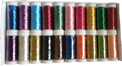 Metallic embroidery threads - embroidery,
