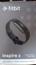 fitbit inspire 2 watch fitness & heart rate tracker - charger & spare strap