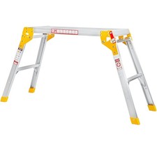 Aluminium Step up Ladder Platform Hop Up Work Bench Folding 300mm x 700mm 150KG