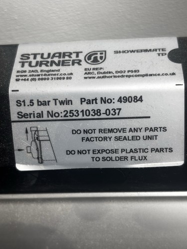 Stuart turner shower - stuart,