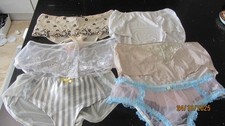 JOB LOT  6  PAIRS  VINTAGE   KNICKERS SIZE  30/32-42/44 INCH           E 5