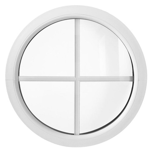 Round window fixed white - window,