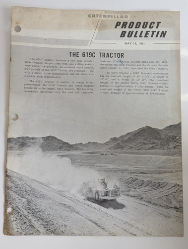 Caterpillar 619c tractor - caterpillar,