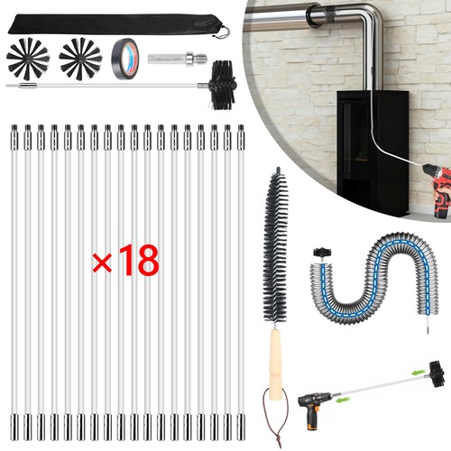 Chimney cleaning brush kit - cleaning,