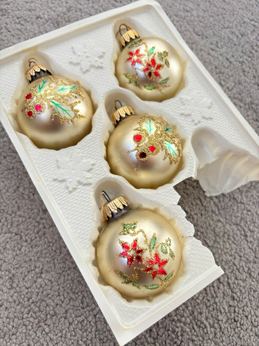 Vintage glass christmas - glass,