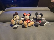 Disney Store Tiny Big Feet Bundle of 3 - Mickey Mouse, Minnie Mouse And Thumper