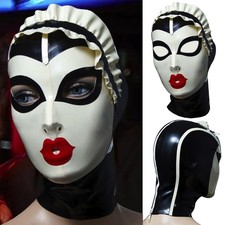 Latex Hood Drama Headgear Maid