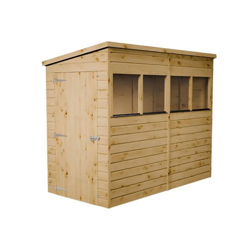 8x4 modular shiplap pent - pent, shed