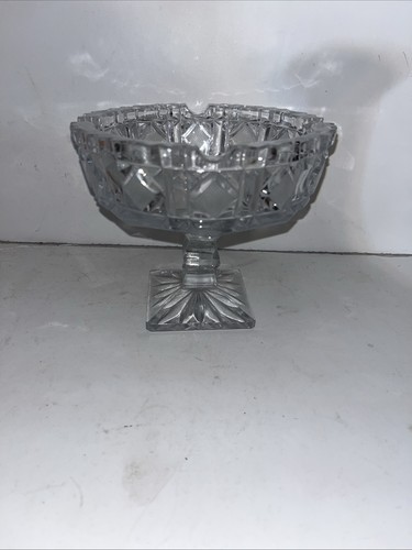 Vintage clear cut glass - clear,