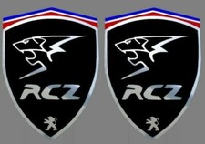2 PEUGEOT RCZ chrome stickers to stick to front wings