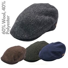 Wool Flat Cap Men's Country