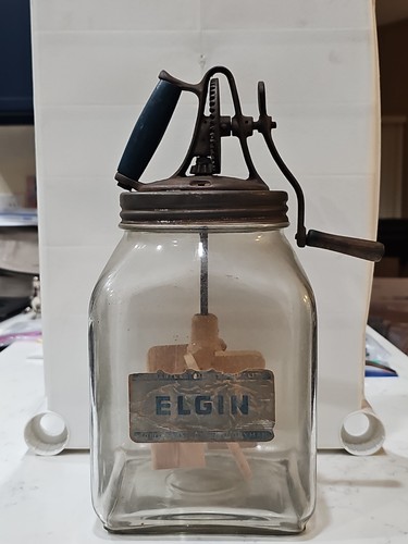 Antique elgin quart glass - antique,
