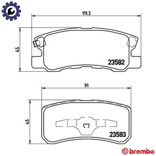 Brake pad set - brake,