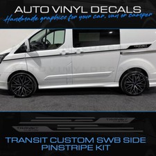 Transit Custom  - SWB Side Styling Stripes Pinstripe Vinyl Graphic Stickers