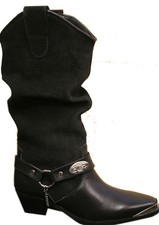 Ladies Black Genuine Leather &