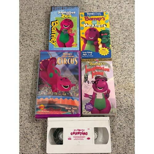 Barney and friends vhs lot - barney, of