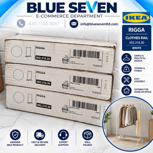 Ikea rigga clothes rack white - rack,