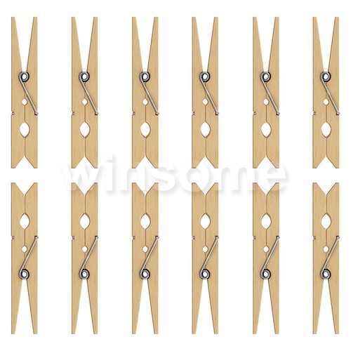 102 wooden clothes pegs clips - 102,