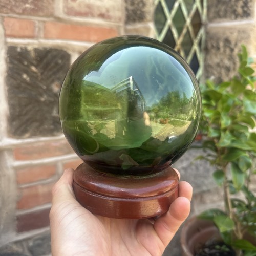 Vintage glass green bouy - vintage,