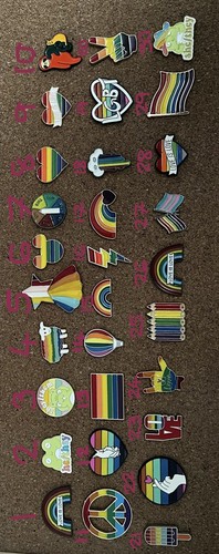 Lgbt pin badge pride flag - lgbt,
