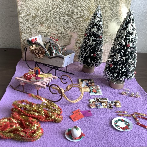 Dolls house xmas christmas - dolls,