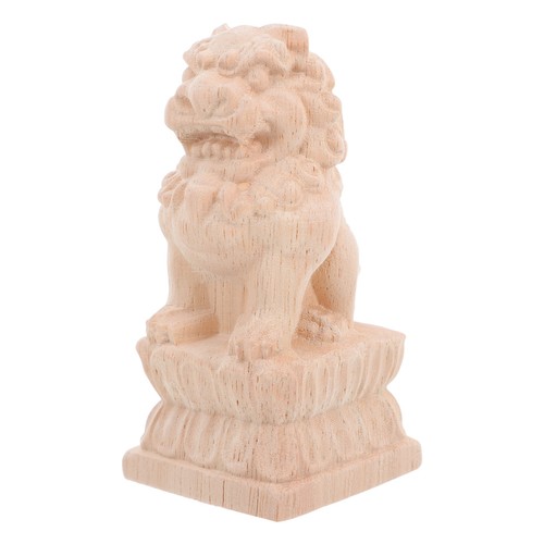 Wooden lion sculpture bridge - lion,