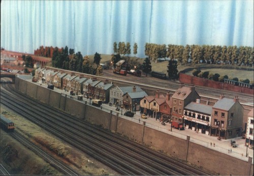 Model railway postcard trago - railway,