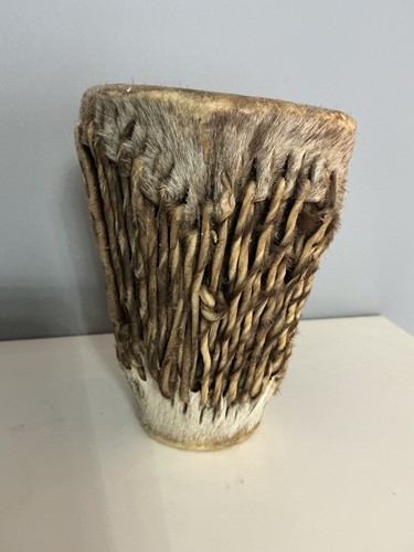 Vintage african goat skin hide - african,