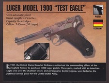 LUGER MODEL 1900 TEST EAGLE