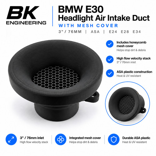 Bmw e30 headlight - e30, intake