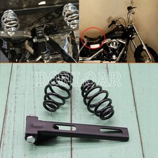 BLACK Motorcycle Solo Seat 3" Springs Bracket Kit For Harley Chopper Bobber