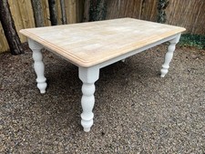 Traditional Solid Pine Turned 8-10 seater dining table country farmhouse style