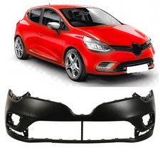 Fits Renault Clio 2016- Front Bumper Primed With Fog Lamp Hole New