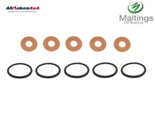 TD5 INJECTOR SEALS TD5 INJECTOR WASHERS + ORINGS DELPHI OEM DEFENDER/DISCO TD5