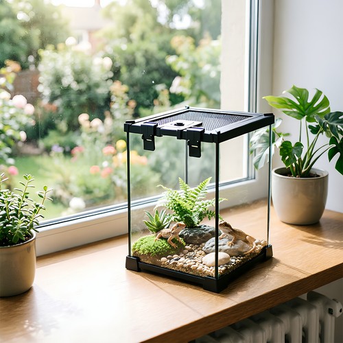 Glass reptile terrarium - glass,