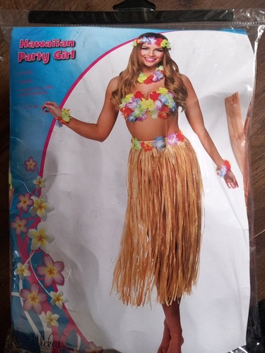Hawaiian grass skirt bra - hawaiian,